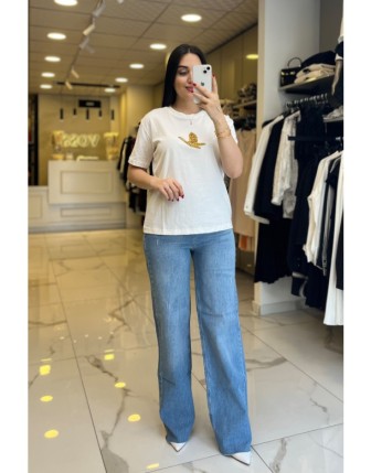 Vosse Gold Figürlü Tişört