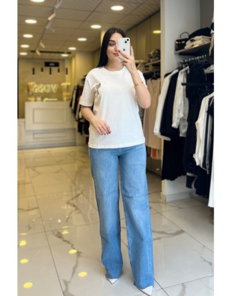 Vosse Gri Kalp Figürlü Tişört 