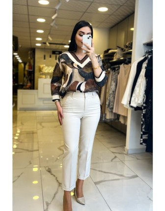 Ekol Kum Yandan Cepli Boru Paça Pantolon