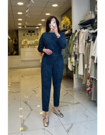 On Fashıon İndigo Dıkış Detaylı Takım