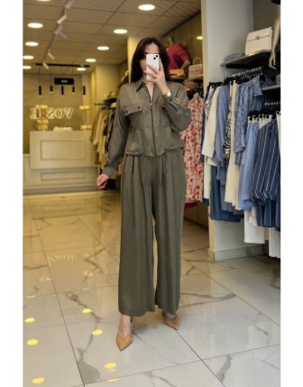 On Fashıon Haki Ceketli Takım