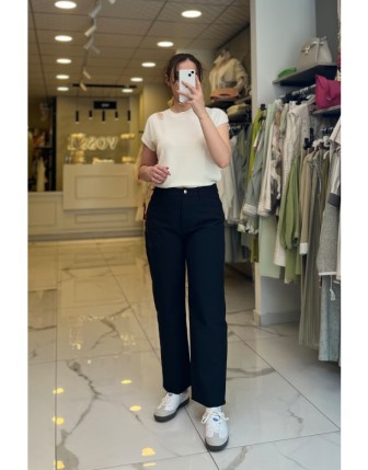 Ekol Siyah  Payet Detaylı Jean Pantolon 