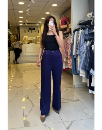 Ekol Parlement Bol Paça Saten Pantolon