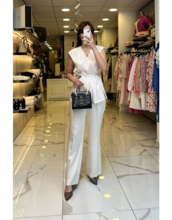 Ekol Taş Kuşaklı Saten Takım