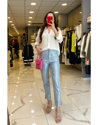 Mascara Mavi Taş Detaylı Jean