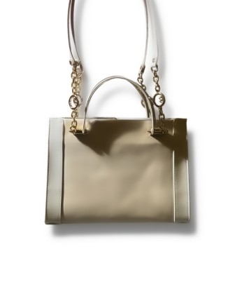 Kare Formlu Süet Detaylı Gri Çanta