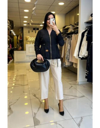 On Fashıon Paraşüt Büzgülü Ceket 