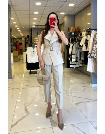 Ekol Kum Bilek Boy Havuç Paça Pantolon