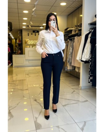 Ekol Lacivert Dar Paça Pantolon