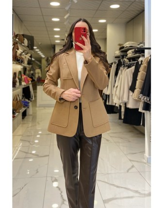 Ekol Camel Kaşe Blazer Ceket