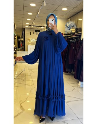 Gazella Saks  Piliseli Broş Detaylı Elbise 