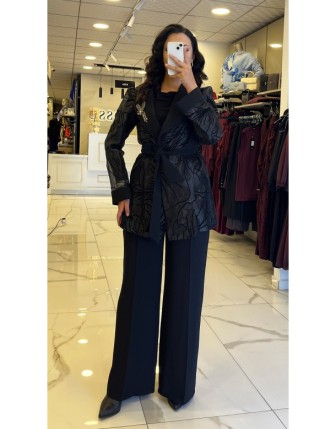 Gazella Siyah Organize Ceketli Takım 