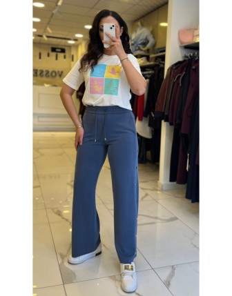 Yusuf Özdemir İndigo Çıtçıtlı Pantolon 