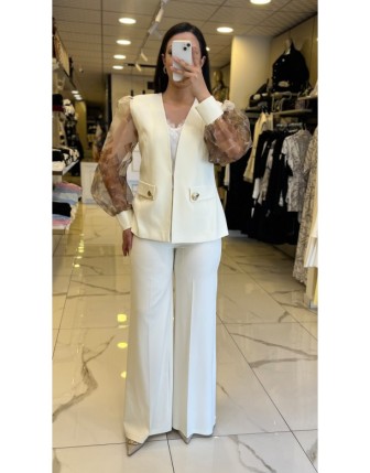 Miarte Krem Kolları Organize Aksesuar Detaylı Takım