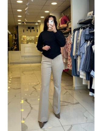 On Fashıon Siyah Asimetrik Sweat