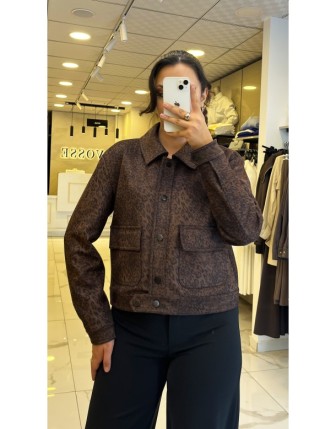 Ekol Kahverengi Leoparlı Ceket