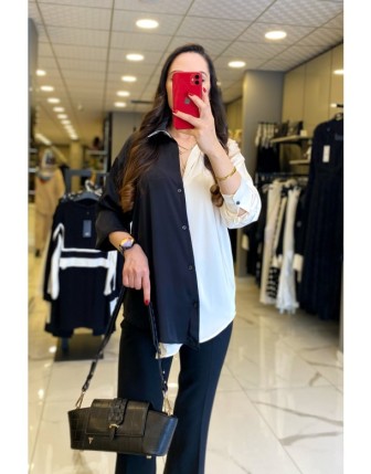 Miarte Siyah Renk Geçişli Gömlek