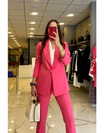 Miarte Pembe Zincir Detaylı Ceket