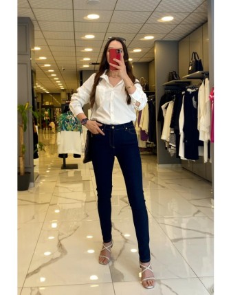 Ekol İndigo Dar Paça Kot Pantolon 