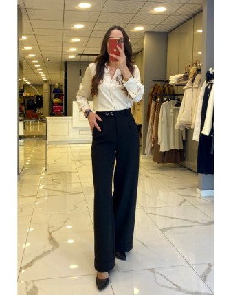 Ekol Siyah Duble Paça Pantolon