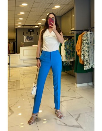 Ekol Mavi Dar Paça Cepli Pantolon