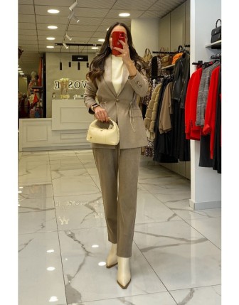 Ekol Vizon Büzgülü Beli Lastikli Takım