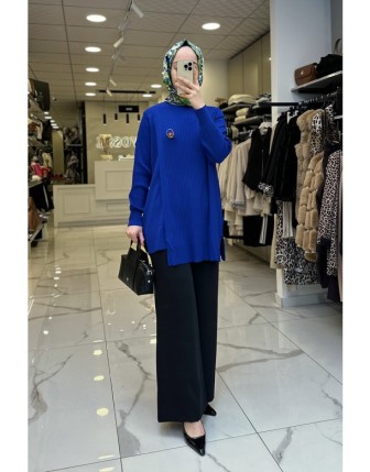 Tığ Triko Saks  Rayon Tunik