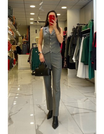 Ekol Antrasit Cep Detaylı Pantolon