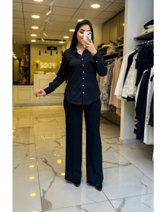 Ekol Siyah Düğmeli Gömlek