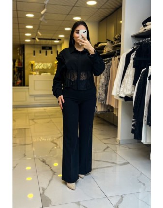 Miarte Siyah Küpürlü Bluz