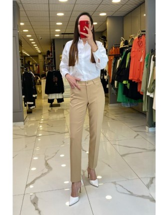Ekol Camel Cepli Dar Paça Pantolon