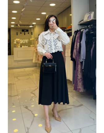 On Fashıon Ekru Küpürlü Gömlek 